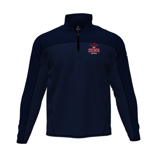 [CUS-DFW-QTRZ-PER-LSL-NVY-AS-LOGO1] Quarter Zip Pullover (Adult S, Navy)