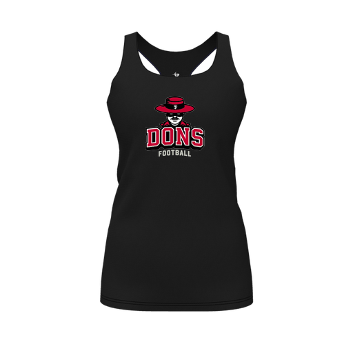 [FT0TRBBK-FYS-LOGO1] Decker Racerback Tank Top (Female Youth S, Black)