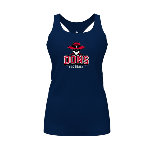 [FT0TRBNV-FYS-LOGO1] Decker Racerback Tank Top (Female Youth S, Navy)