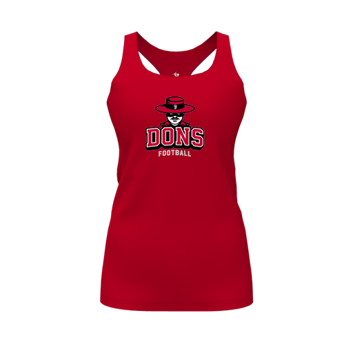 [FT0TRBRD-FYS-LOGO1] Decker Racerback Tank Top (Female Youth S, Red)