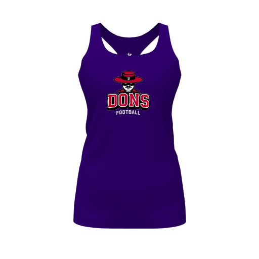 [FT0TRBPP-FYS-LOGO1] Decker Racerback Tank Top (Female Youth S, Purple)