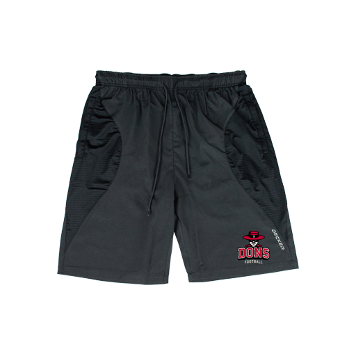 [CUS-DFW-SHOR-PER-CRV-BLK-YXXS-LOGO1] Shorts (Curve Shorts) (Youth XXS, Black)