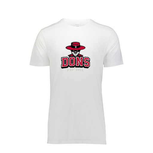 [FTSCUBWH-YS-LOGO1] Decker Youth Tri-Blend T-Shirt - Short Sleeve (Youth S, White)