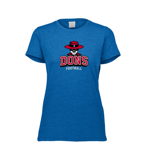 [FTSCUBRY-FAXS-LOGO1] Decker Women's Tri-Blend T-Shirt - Short Sleeve (Female Adult XS, Royal)