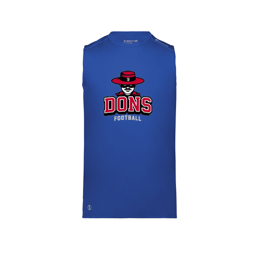 [222593.060.S-LOGO1] Men's CoolDry TankTop (Adult S, Royal)