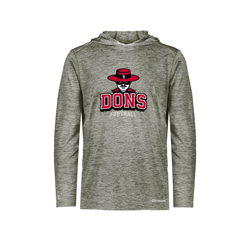 [FOLHCGGY-AS-LOGO1] Decker Men's Charge Hoodie (Adult S, Gray)