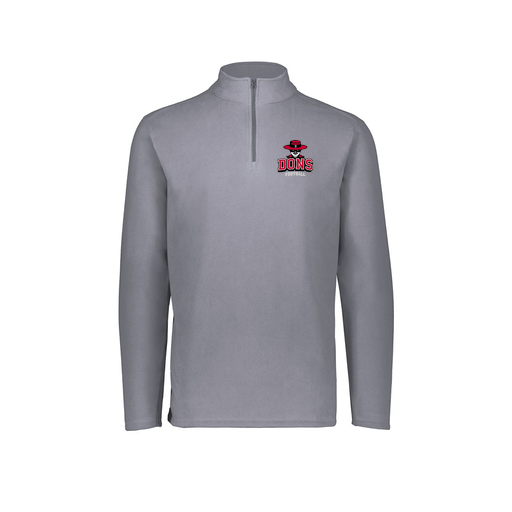 [6863.059.XS-LOGO1] Men's MicroFleece 1/4 Zip Pullover (Adult XS, Gray)