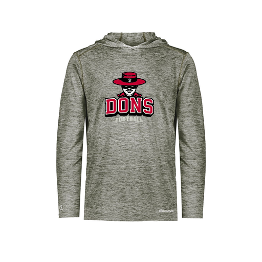 [FOLHCGGY-YS-LOGO1] Decker Youth Charge Hoodie (Youth S, Gray)