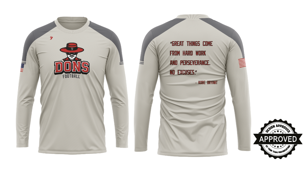 LS Grey SF Football Crew